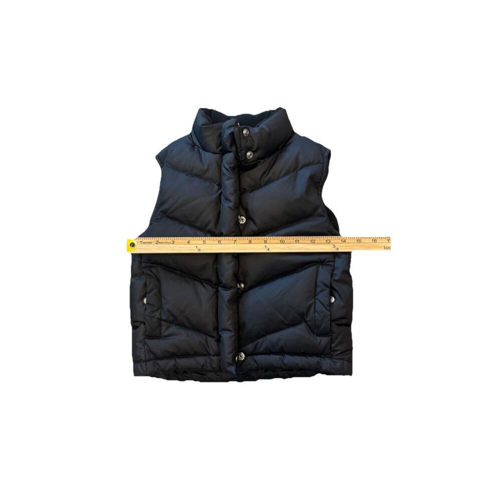 GAP Kids Black Puffer Vest Boys S 5/6 Water-Resistant - Picture 7 of 8